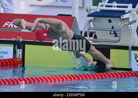 Foro Italico, Roma, Italia. 23 giugno 2024. SetteColli Olympic Qualifying Swimming, giorno 3; Greenbank Luke Credit: Action Plus Sports/Alamy Live News Foto Stock