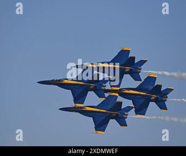 Blue Angel formazione di diamante Foto Stock