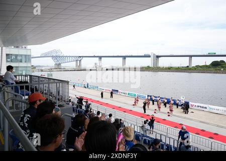 Tokyo, Giappone. 22 giugno 2024. Vista generale canottaggio : il 102° All Japan Rowing Championships al Sea Forest Waterway di Tokyo, Giappone . Crediti: AFLO SPORT/Alamy Live News Foto Stock