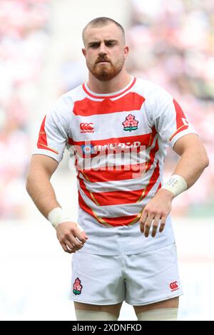 Tokyo, Giappone. 22 luglio 2024. Tiennan Costley (JPN) Rugby : partita di prova di rugby tra Giappone 17-52 Inghilterra al Japan National Stadium di Tokyo, Giappone . Crediti: AFLO/Alamy Live News Foto Stock