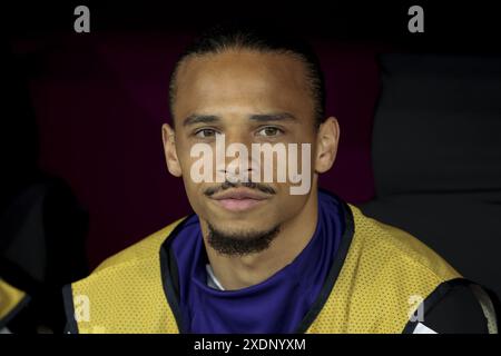 Leroy sane della Germania durante l'UEFA Euro 2024, gruppo A, partita di calcio tra Svizzera e Germania il 23 giugno 2024 al Deutsche Bank Park di Francoforte Foto Stock