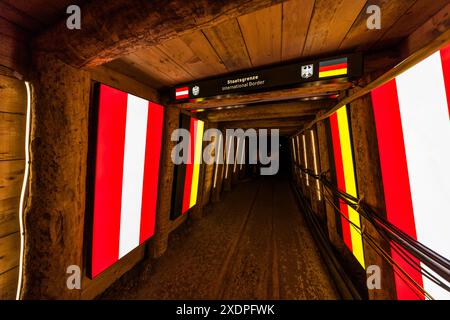 Salzwelten Mining. Estrazione sotterranea di sale. Gratzer, Hallein, Salisburgo, Austria Foto Stock