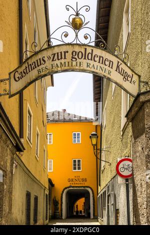 Ristorante Genusskrämerei, Hallein, Salisburgo, Salisburgo, Austria Foto Stock