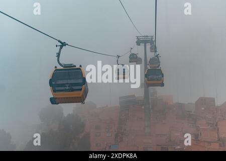 Funivia di la Paz, mi Teleferico in Bolivia Foto Stock