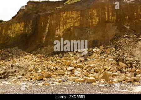 West Runton Beach, tra Cromer e Sheringham, Norfolk, Regno Unito Foto Stock