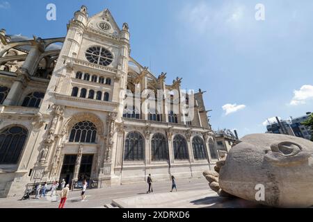 LA CHIESA DI SANT'EUSTACHE Foto Stock