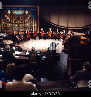 100 Jahre Berliner Philharmonisches Orchester, ZDF,1. Mai 1982, Film von Hans Christoph Knebusch, Musiker, Virtuosen und ensembles: Zwölf Cellisten Foto Stock