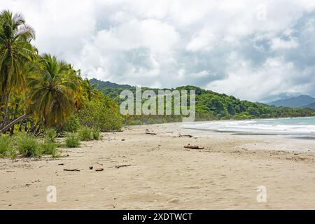 Bellissima spiaggia di carrillo vicino a Samara, sulla costa del pacifico in Costa Rica Foto Stock