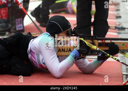 Para World Cup Oberried 2018 - Biathlon distanza media Foto Stock