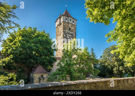 Geografia / viaggi, Germania, Baviera, cancello Roedertor nel centro storico di Rothenburg ob der Tauber, ULTERIORI DIRITTI-INFORMAZIONI-NON-DISPONIBILI Foto Stock