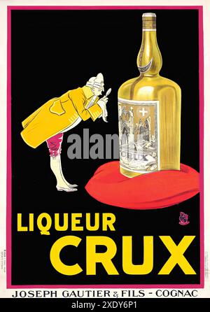 MAUZAN Achille Lucien 1883 - 1952) - Liqueur Crux 1923 poster pubblicitario francese d'epoca Foto Stock