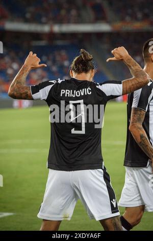 Football CL: Qualificazione 2018/19 - FC Basel - PAOK Saloniki Foto Stock