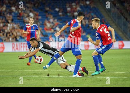 Football CL: Qualificazione 2018/19 - FC Basel - PAOK Saloniki Foto Stock