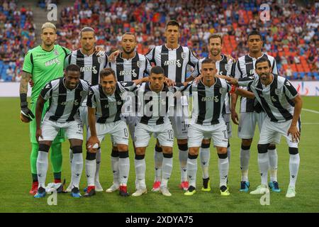 Football CL: Qualificazione 2018/19 - FC Basel - PAOK Saloniki Foto Stock