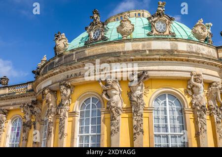 Geografia / viaggi, Germania, Brandeburgo, Potsdam, Palazzo Sanssouci, ULTERIORI-DIRITTI-AUTORIZZAZIONE-INFORMAZIONI-NON-DISPONIBILI Foto Stock