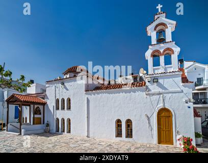 Afentis Christos, Chiesa di Cristo Maestro (Trasfigurazione del Salvatore), stile bizantino, a Ierapetra, Creta orientale, Grecia Foto Stock