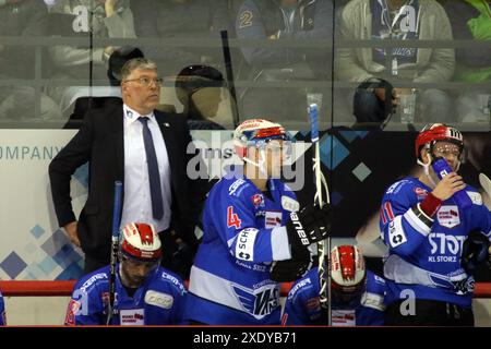 Sptg. 3a DEL 18-19: SERC Wildwings vs. Duesseldorf DEG Foto Stock