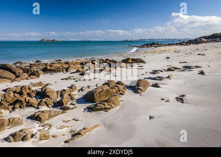 Geografia / viaggi, Francia, Bretagna, Greve Blanche sull'Ile de Batz, ULTERIORI DIRITTI-AUTORIZZAZIONE-INFO-NON-DISPONIBILI Foto Stock