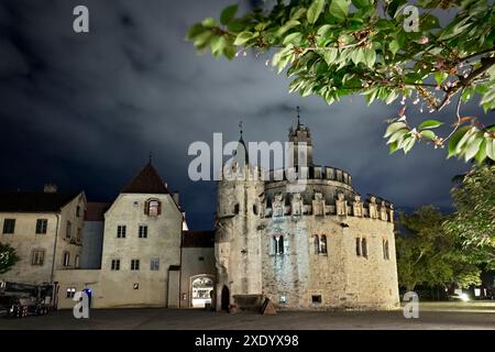 Abbazia di Novacella: Il romanico Castello dell'Angelo. Varna, alto Adige, Italia. Foto Stock