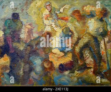 Rihard Jakopič (impressionista sloveno) - Cristo il conforto - anni '1930 Foto Stock