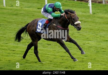 Foto del file datata 21-08-2020 di Brunch, che è scivolato indietro fino a un segno pericoloso questo termine e può sfruttare appieno il JenningsBet a Kippax Seaton Delaval handicap a Newcastle. Data di pubblicazione: Martedì 25 giugno 2024. Foto Stock