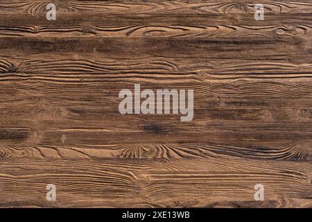 Vecchio legno scuro texture Foto Stock