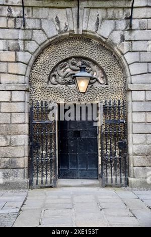 Porte metalliche al Kilmainham Gaol Museum. Foto Stock