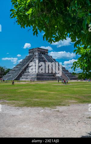 Tempio di Kukulcan a Chichen Itza Foto Stock