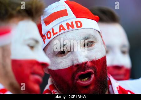 Dortmund, Germania. 25 giugno 2024. Tifosi polacchi alla partita di calcio Euro 2024 tra Francia e Polonia al Signal Iduna Park di Dortmund, Germania - martedì 25 giugno 2024. Sport - calcio . (Foto di Fabio Ferrari/LaPresse) credito: LaPresse/Alamy Live News Foto Stock