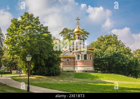 Geografia / viaggi, Germania, Assia, chiesa russa nei giardini termali di Bad Homburg vor der Hoehe, ULTERIORI DIRITTI-CLEARANCE-INFO-NON-DISPONIBILI Foto Stock