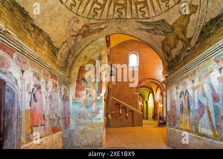 Piemontese Rivalta Scrivia Abbazia di Santa Maria terza e ultima abside destra Foto Stock