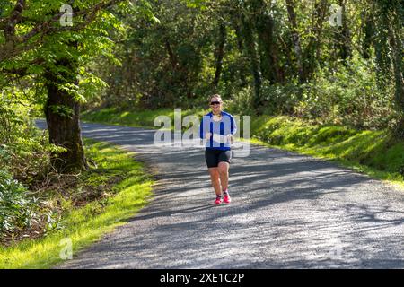 Unica sfida di divertimento multi-sport femminile, che ha avuto luogo al Gartan Outdoor Education & Training Centre , Churchill, Letterkenny, Co.. Donegal, Irlanda. Foto Stock