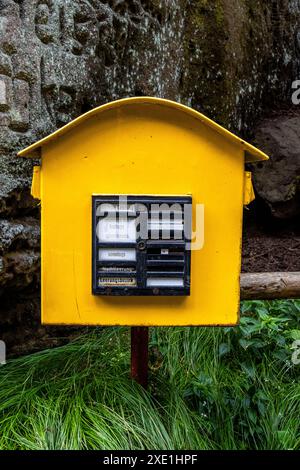 Cassetta postale nella serratura superiore della Kirnitzschtal Foto Stock