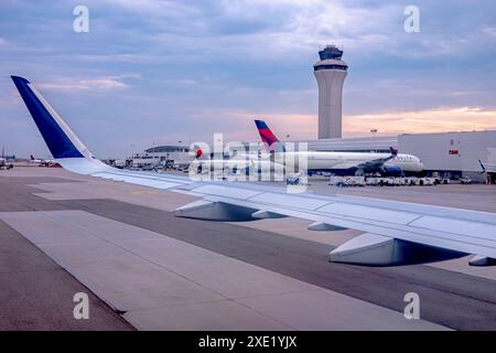 Denver Colrado Airport Structure Scenarios Foto Stock