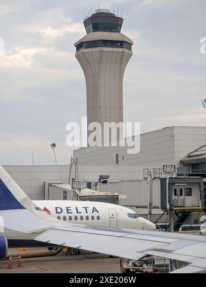 Denver Colrado Airport Structure Scenarios Foto Stock