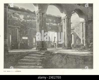 La Residenza, Lucknow. India. 1910 Foto Stock