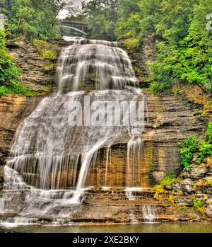 Shequaga Falls, Montour Falls, New York Foto Stock