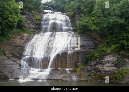 Shequaga Falls, Montour Falls, New York Foto Stock