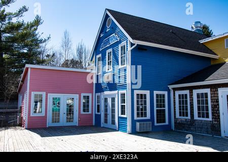 Wharf Village Restaurant presso Magnetic Hill a Moncton, New Brunswick, Canada Foto Stock