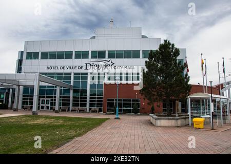 Edificio municipale su Acadie Avenue a Dieppe, New Brunswick, Canada Foto Stock