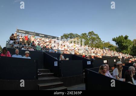 Bad Homburg, Assia, Germania. 25 giugno 2024. Impressioni durante l'APERTURA DI BAD HOMBURG presentate da SOLARWATTT- WTA500 - Womens Tennis (Credit Image: © Mathias Schulz/ZUMA Press Wire) SOLO PER USO EDITORIALE! Non per USO commerciale! Foto Stock