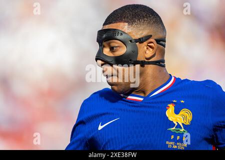 Kylian Mbappe di Francia visto durante la partita della fase a gironi di UEFA EURO 2024 tra Francia e Polonia allo Stadio di Dortmund. Foto Stock