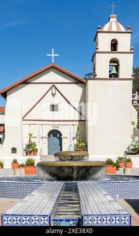 California Mission basilica san buenaventura a Ventura, CALIFORNIA. Foto Stock