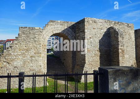 Anfiteatro militare Aquincum a Budapest Foto Stock