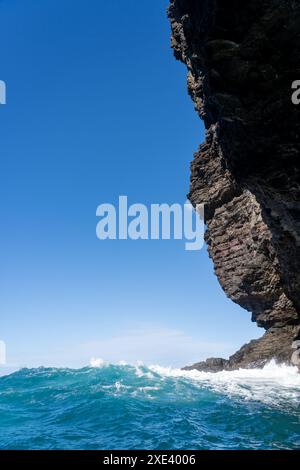 NA Pali Coast State Wilderness Park a Kauai, Hawaii, Stati Uniti. Foto Stock