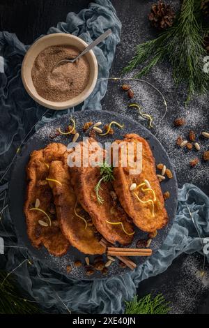 Tradizionale Rabanadas natalizio Foto Stock