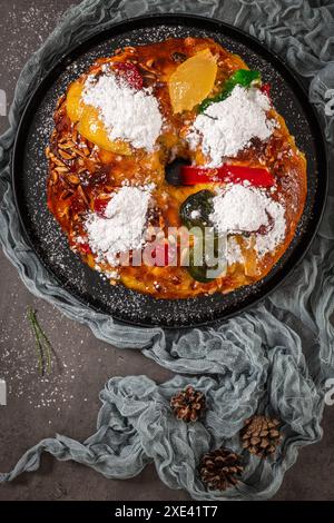 Bolo Rei o Kings Cake Foto Stock