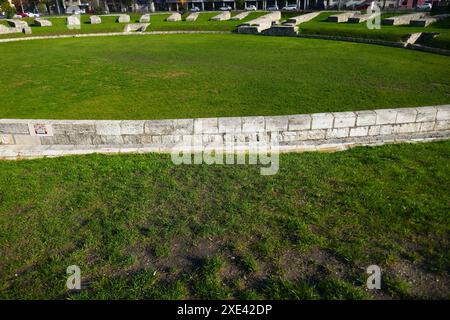 Anfiteatro militare Aquincum a Budapest, Ungheria Foto Stock