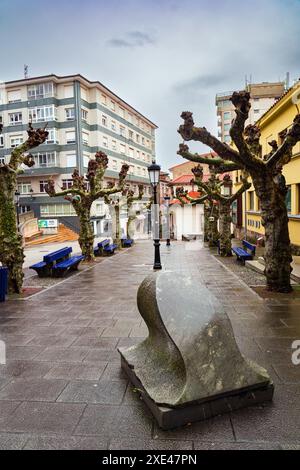 Giorno di pioggia cupo a CANDAS Foto Stock