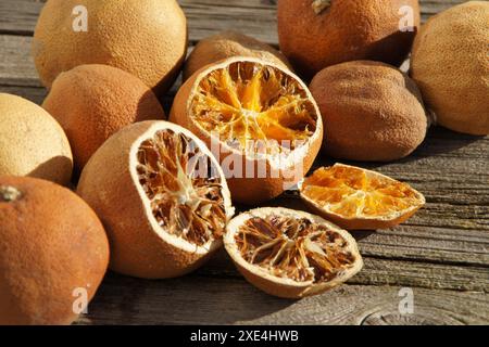 Agrumi, agrusfruechte, getrocknet, essiccati Foto Stock